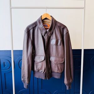 Vintage Cooper A2 Leather Bomber Jacket